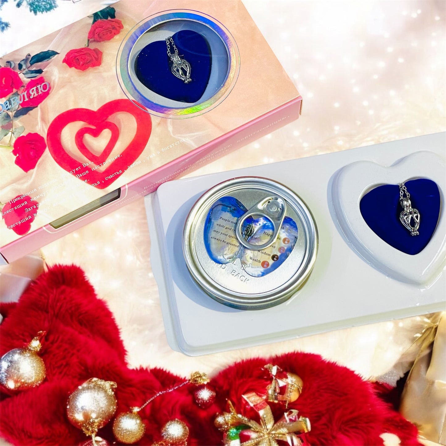 Live Pearl Experience: Unveil a Genuine Pearl Hidden in a Real Shell,Heart Pendant Pearl Necklace, Meaningful Jewelry Gift, Wish Pearl Necklace Kit