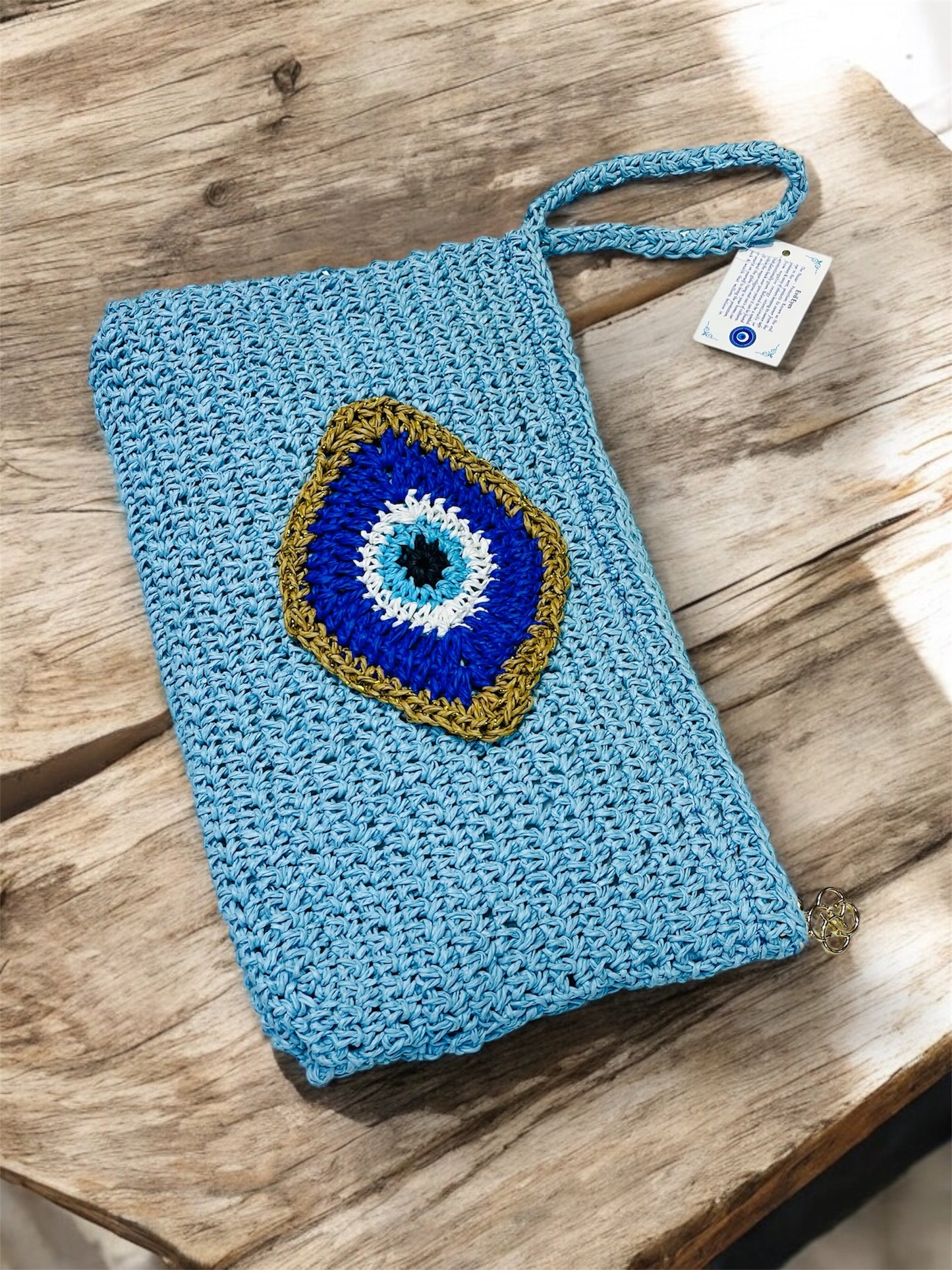 Handmade Macrame Bags,Evil Eye Clutch Bags,Purses,iPad Case,Handbags Macreme,Unique Purse,Ethnic Style Purse, Makeup bag,Boho Eye ipad cover