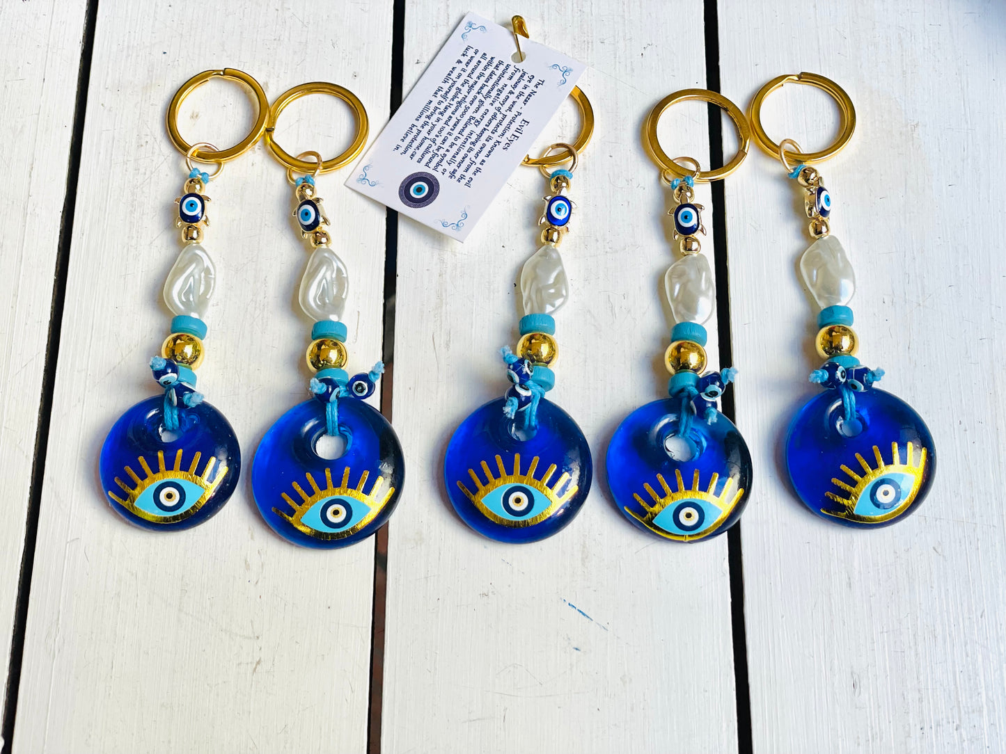 Cute Women Keychain With Turtle-Shaped Beads,Bag Charm,Glass Eye Keychain,New Home Gift,Good Luck Charm,Christmas Ornaments,Gift Idea