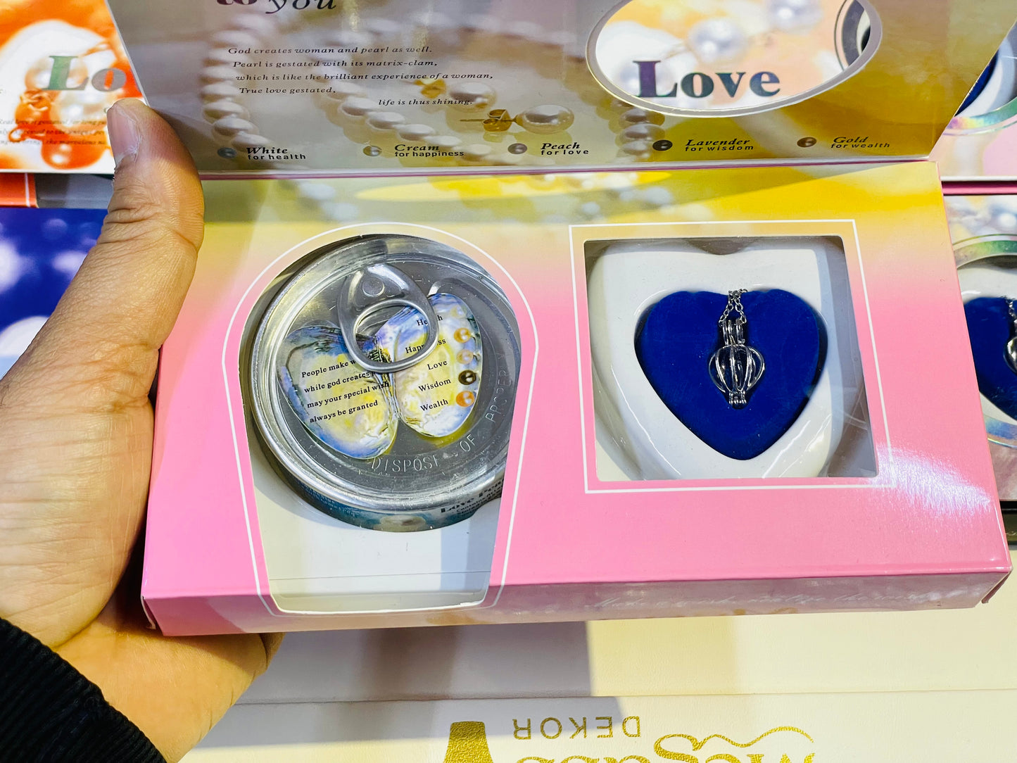 Live Pearl Experience: Unveil a Genuine Pearl Hidden in a Real Shell,Heart Pendant Pearl Necklace, Meaningful Jewelry Gift, Wish Pearl Necklace Kit