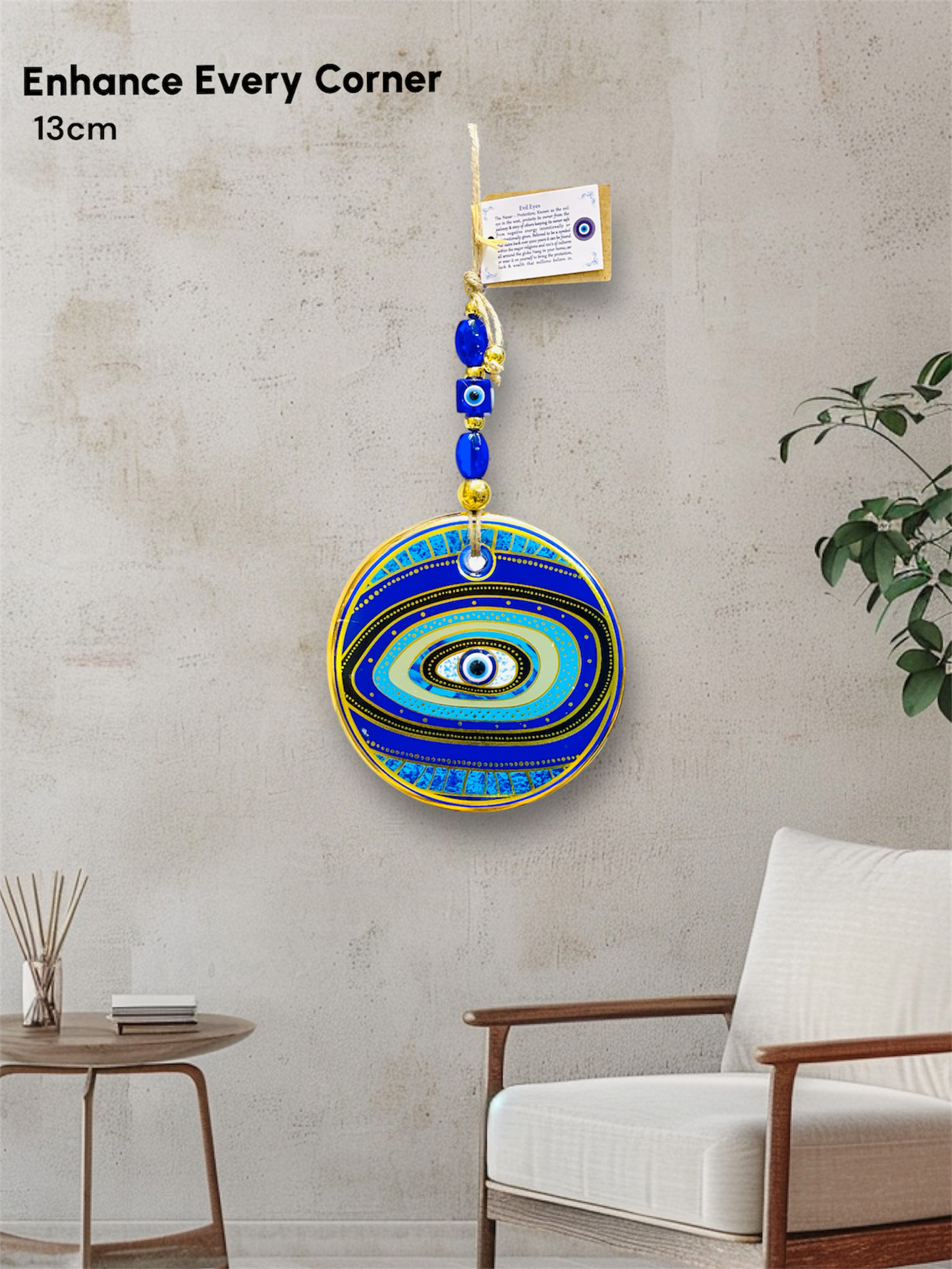 Gold Stunning Christmas Charm And Unique Good Luck Gift Wall Hanging