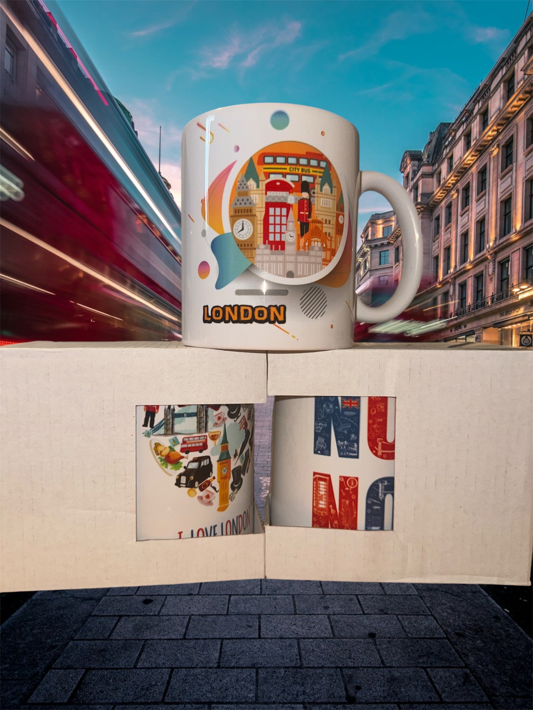 London Printed Mug | White Printed Mug | Tradition Swap