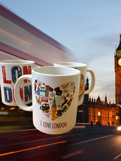 London Printed Mug | White Printed Mug | Tradition Swap