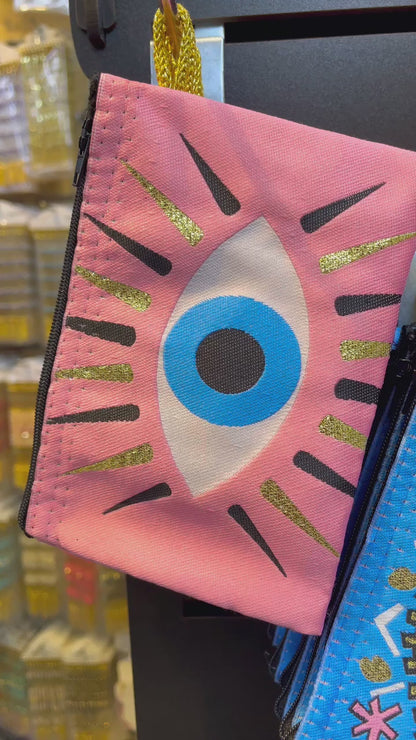 Handmade Blue Eyes Unique Beautiful & Abundance Design Coins Bags for Women, Christmas Gifts Bags